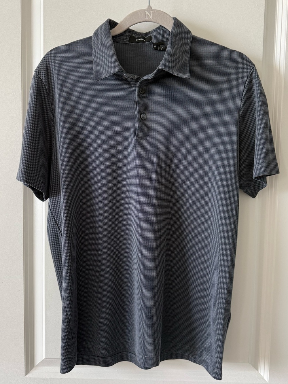 Theory Classic Men's Polo Shirt - Charcoal